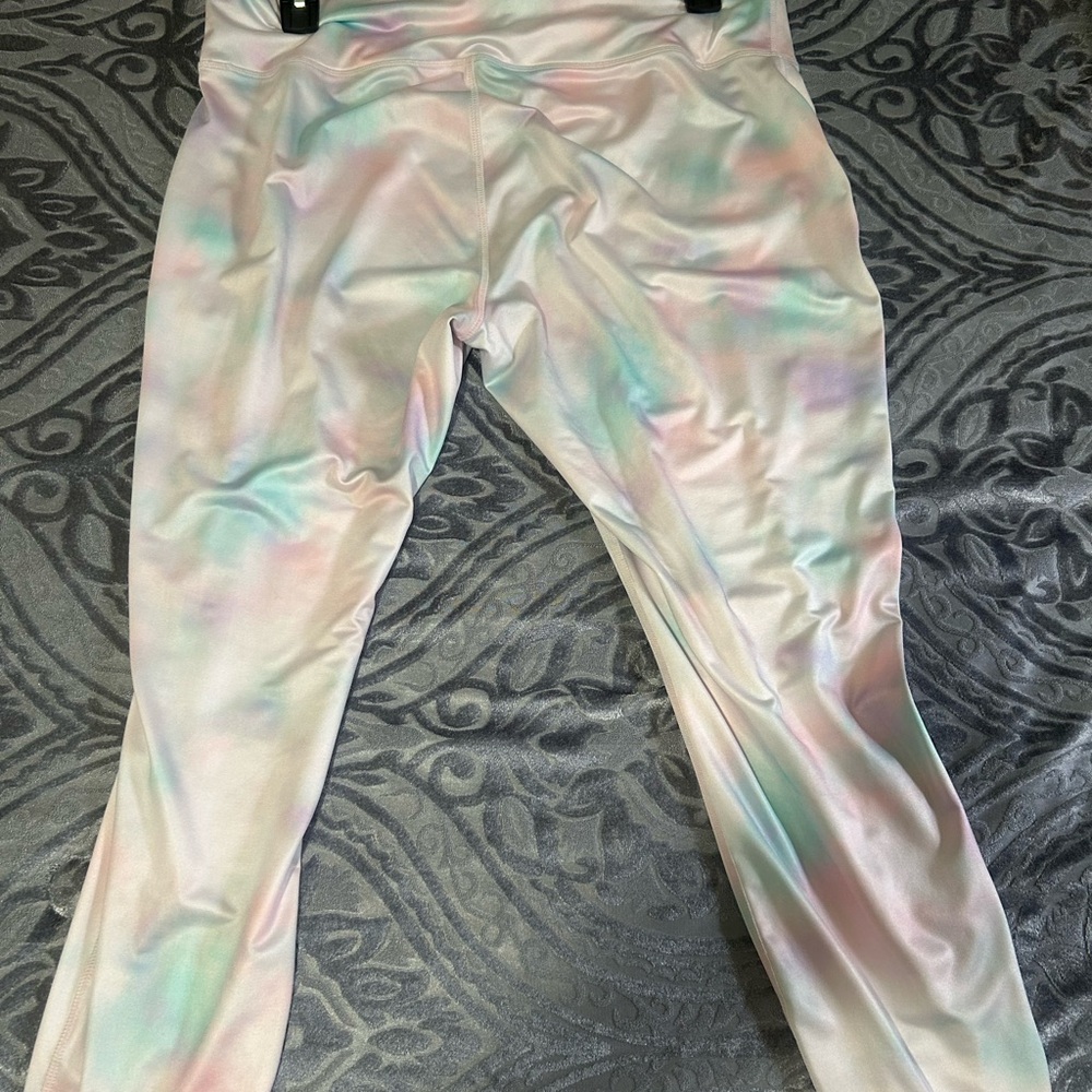 Cabana Women’s Pastel Active Tie-Dye Leggings - Soft Multicolor